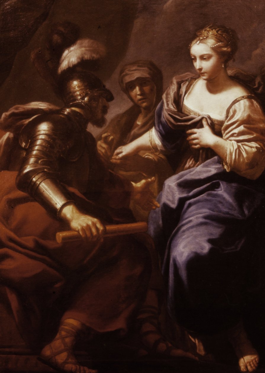 Judith presenterer seg selv for Holofernes av Antonio Gionima