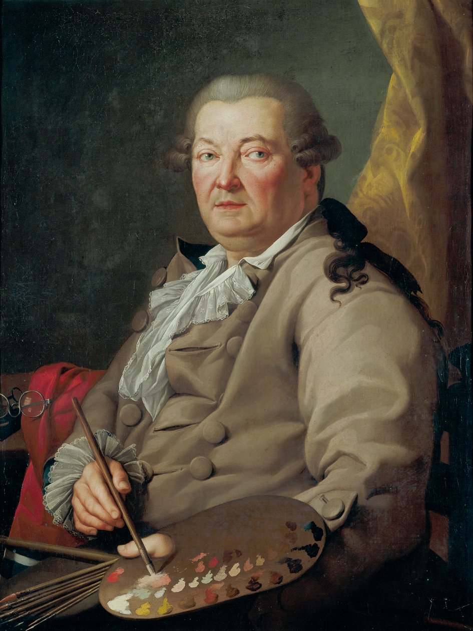 Selvportrett av Antonio the Elder Gonzalez Velazquez