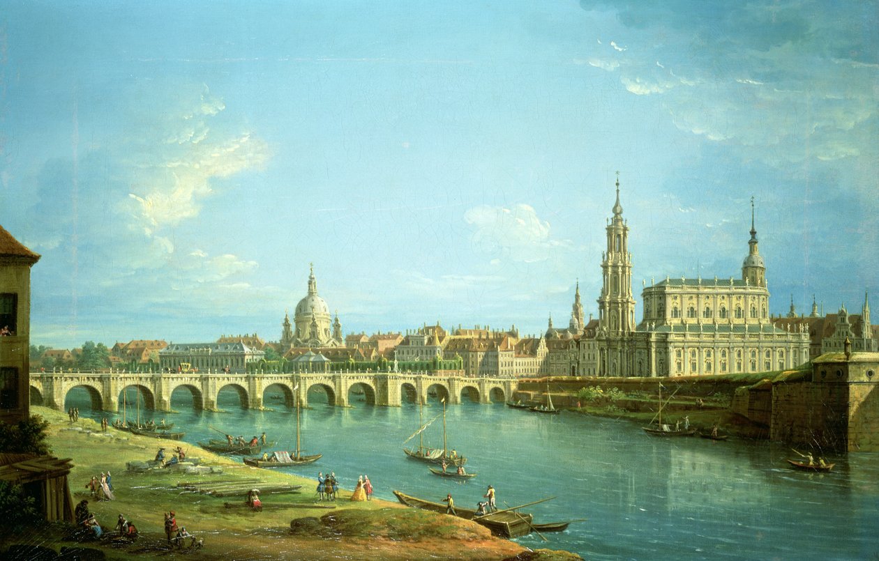 Utsikt over Dresden av Antonio Joli