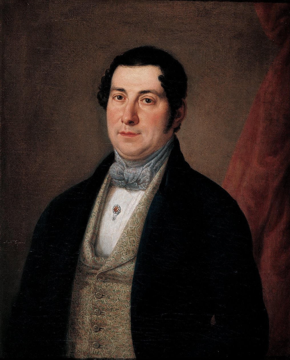 Portrett av en herre av Antonio María Esquivel