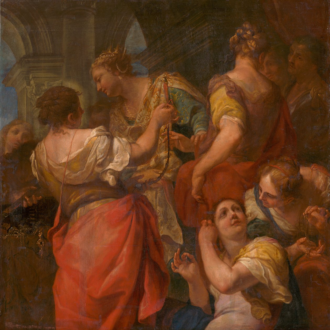 Achilles og døtrene til kong Lycomedes av Antonio Molinari