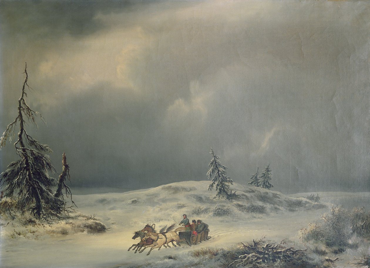 Napoleon ved Berezina av Antonio Morghen