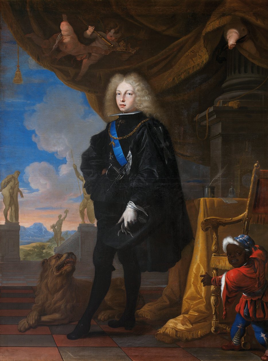Portrett av kong Felipe V av Spania av Antonio Palomino