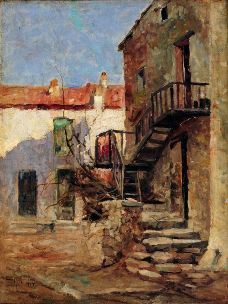 Hus i Piana Corsica, Frankrike Portugues: Hus i Piana Corsica, Frankrike av Antonio Parreiras