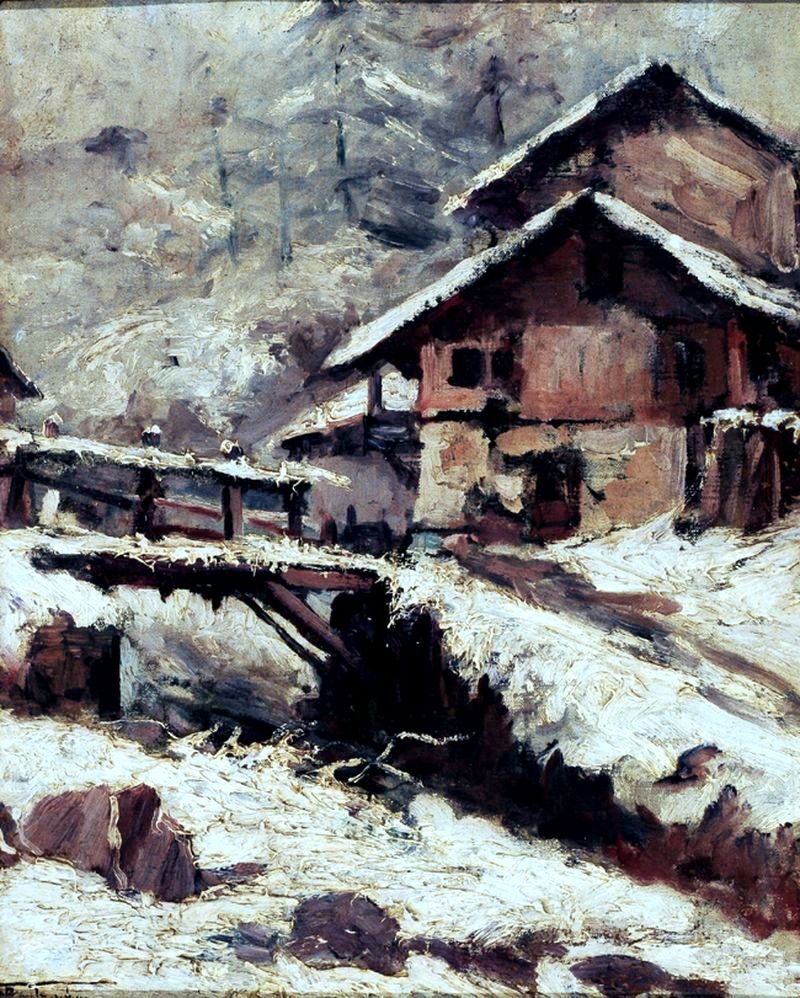 Snø Sveits av Antonio Parreiras