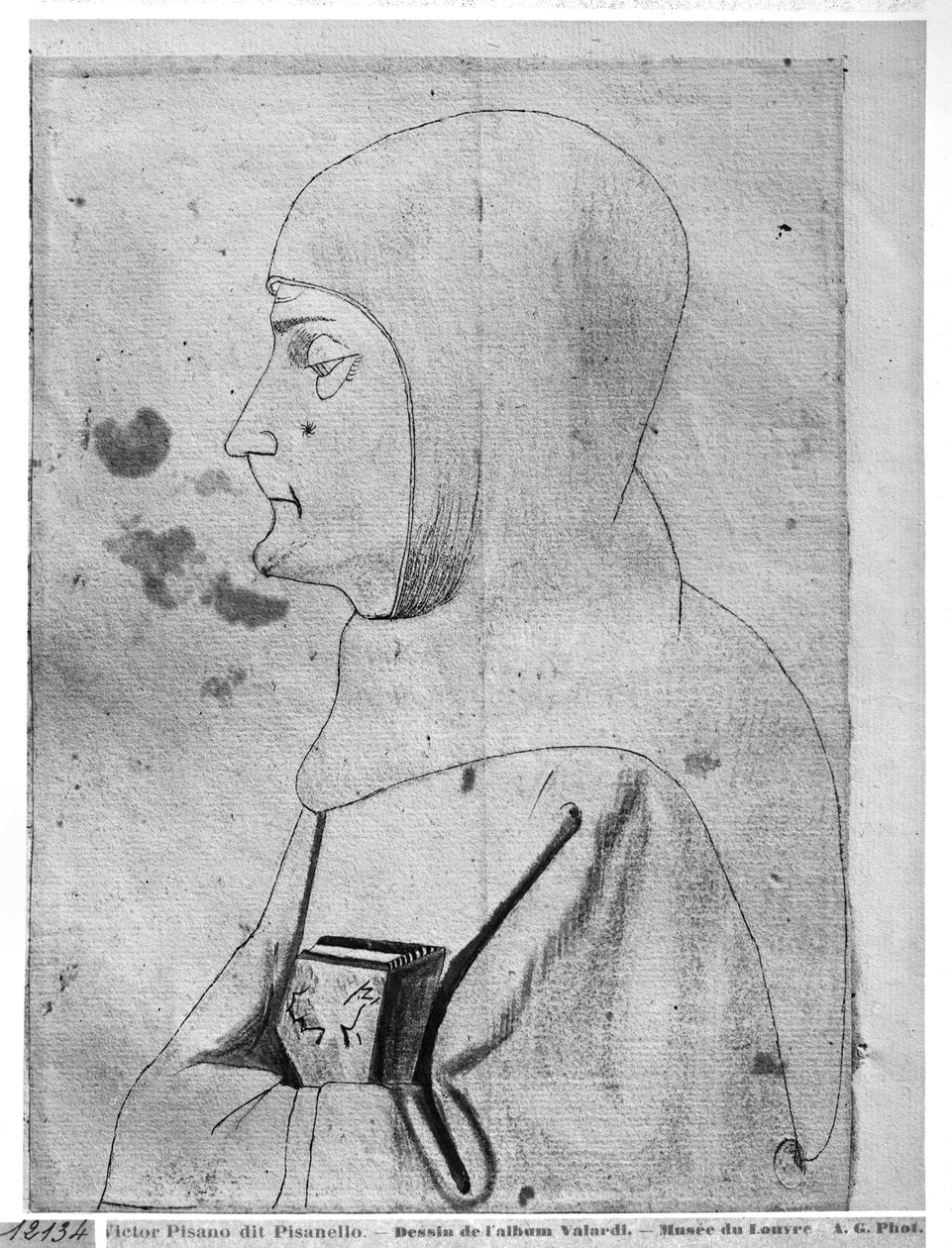 Monk, fra The Vallardi Album av Antonio Pisanello