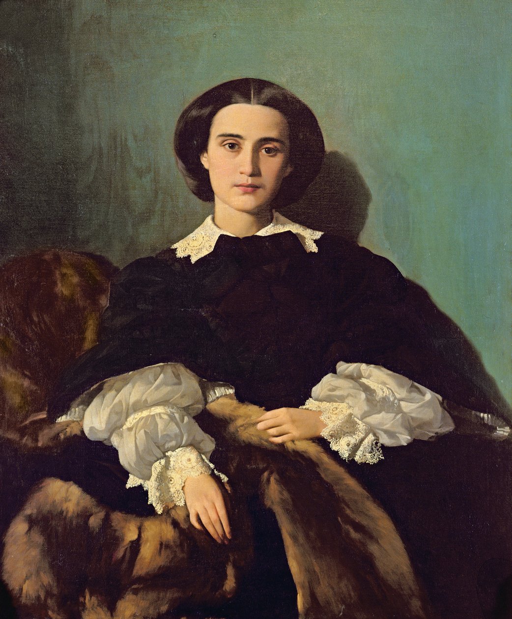 Portrett av Contessa G. Tempestini, 1854 av Antonio Puccinelli