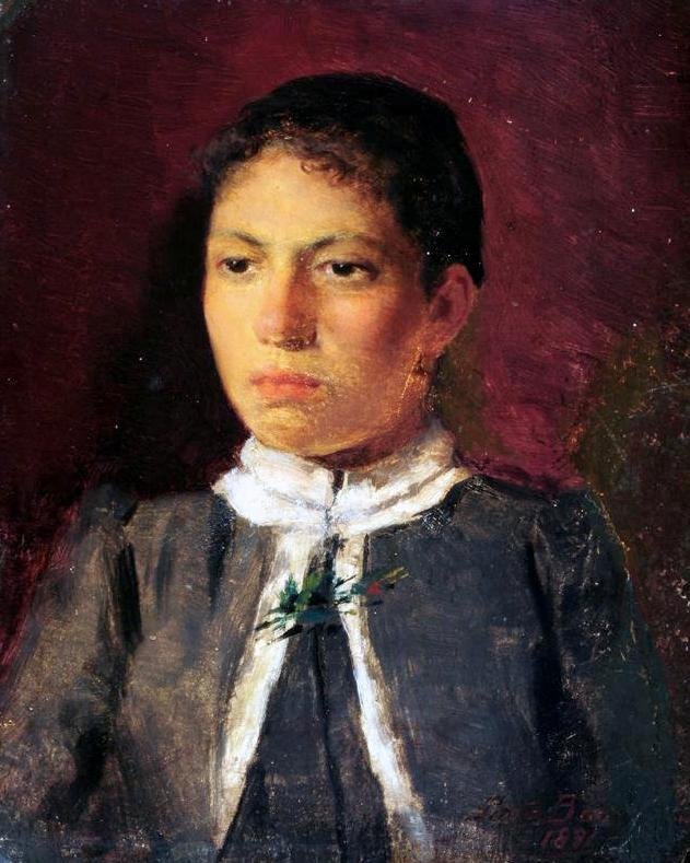 Portrett av en kvinne av Antonio Rafael Pinto Bandeira
