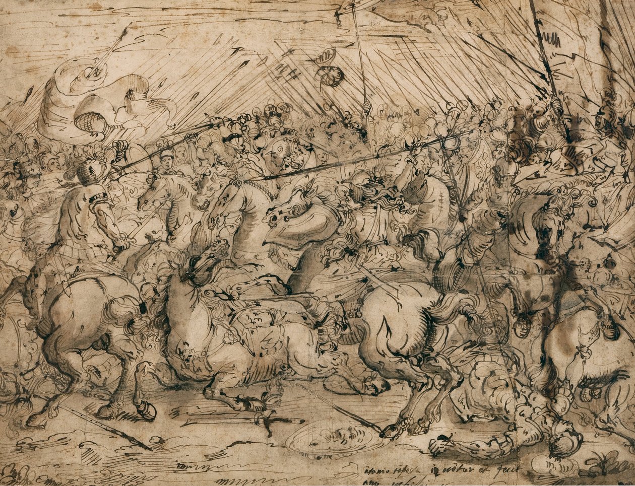 Kampscene av Antonio Tempesta