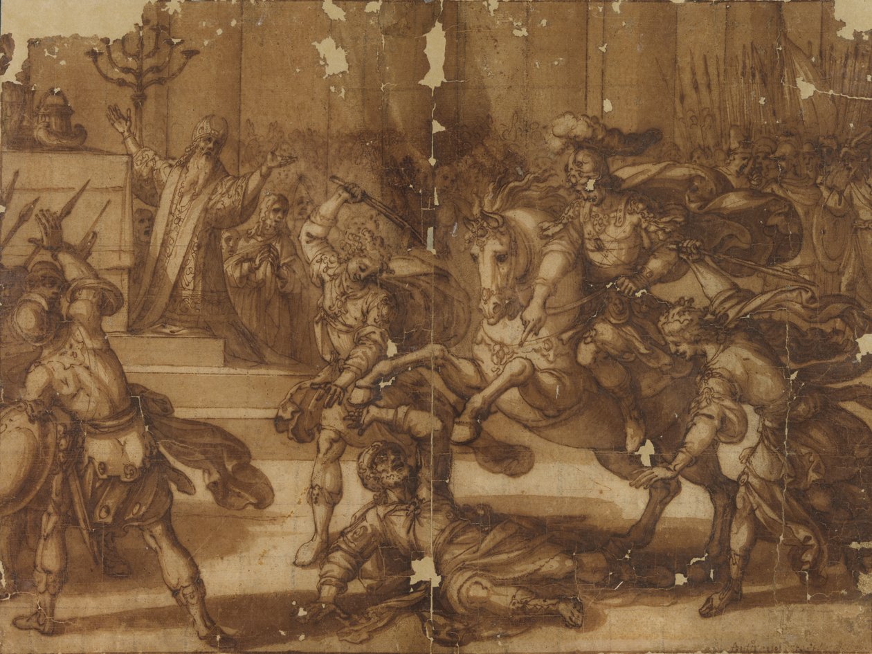 Utvisning av Heliodorus fra tempelet av Antonio Tempesta