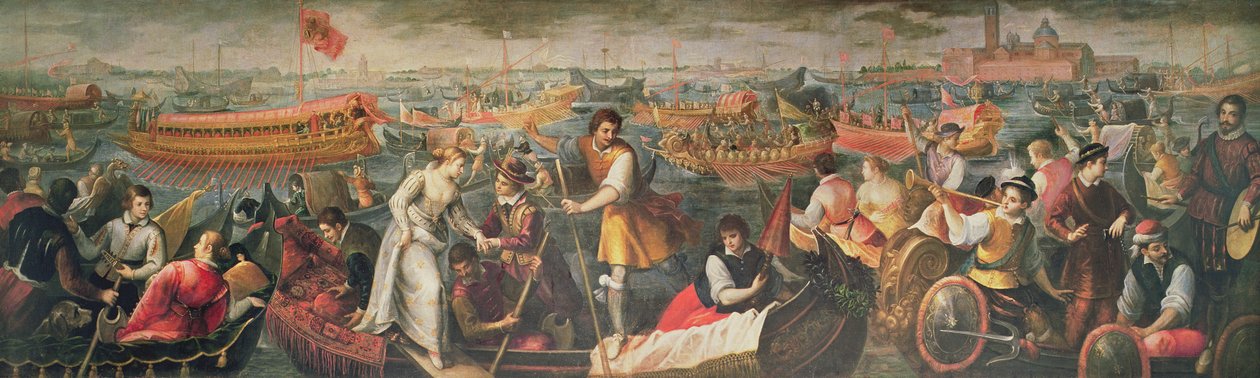 Ilandstigningen av Catarino Cornaro i Venezia i 1489 av Antonio Vassilacchi