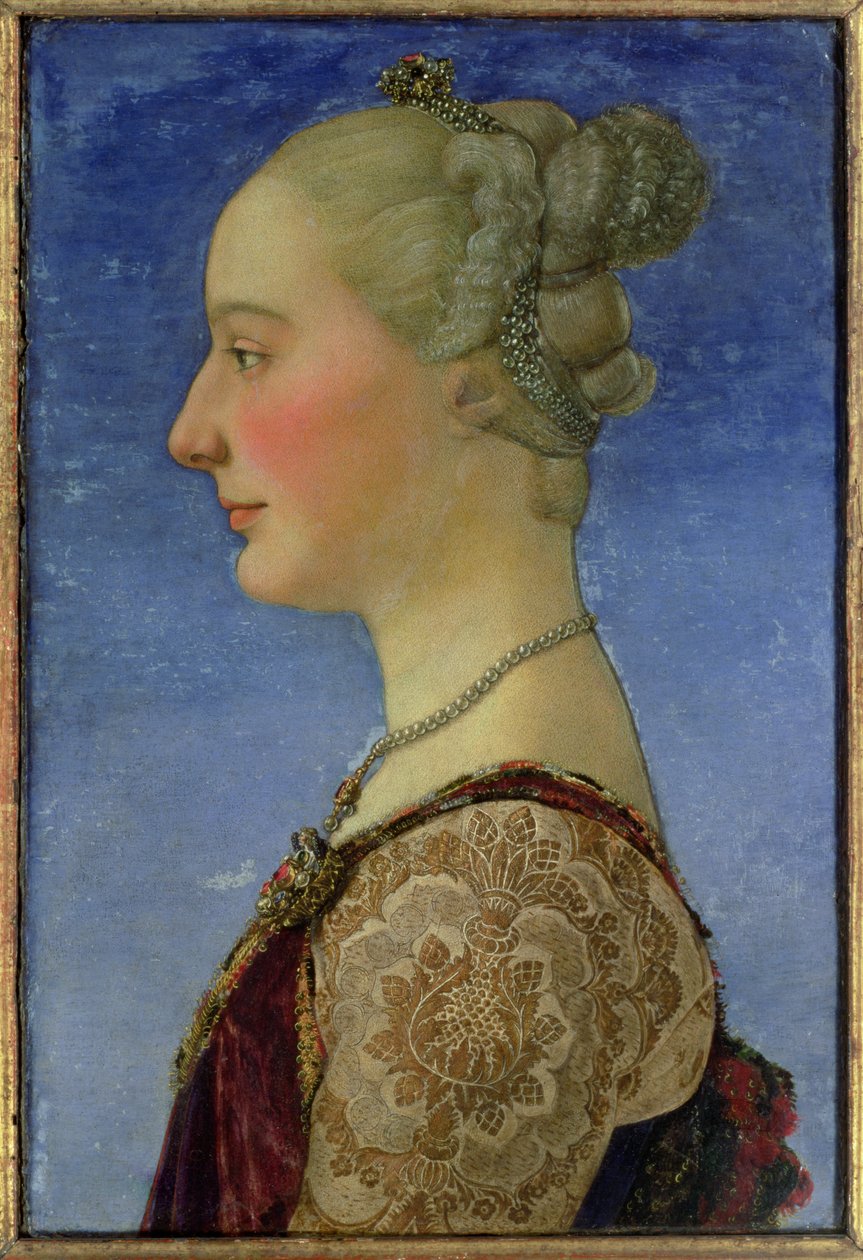 Portrett av en dame av Antonio Pollaiuolo