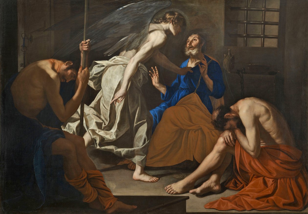 Frigjøringen av St. Peter av Antonio de Bellis