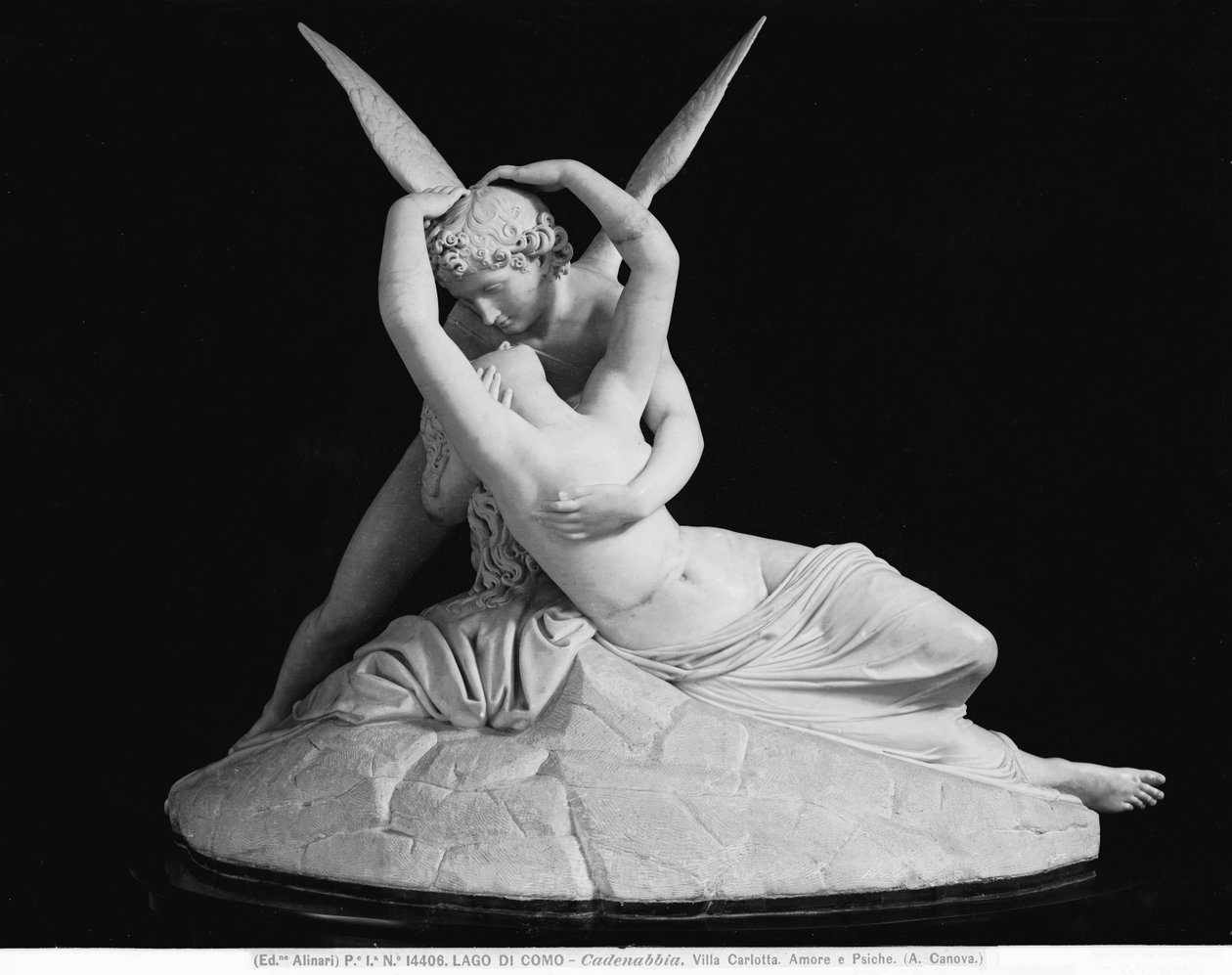 Love and Psyche, kopi av Adamo Tadolini av Antonio (after) Canova
