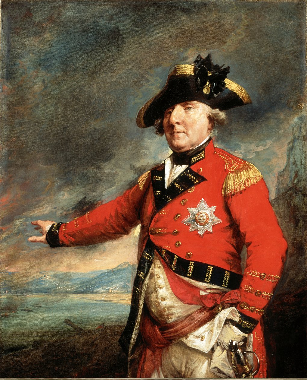 General George Augustus Eliott (senere 1. baron Heathfield) av Antonio (attr.to) Poggi