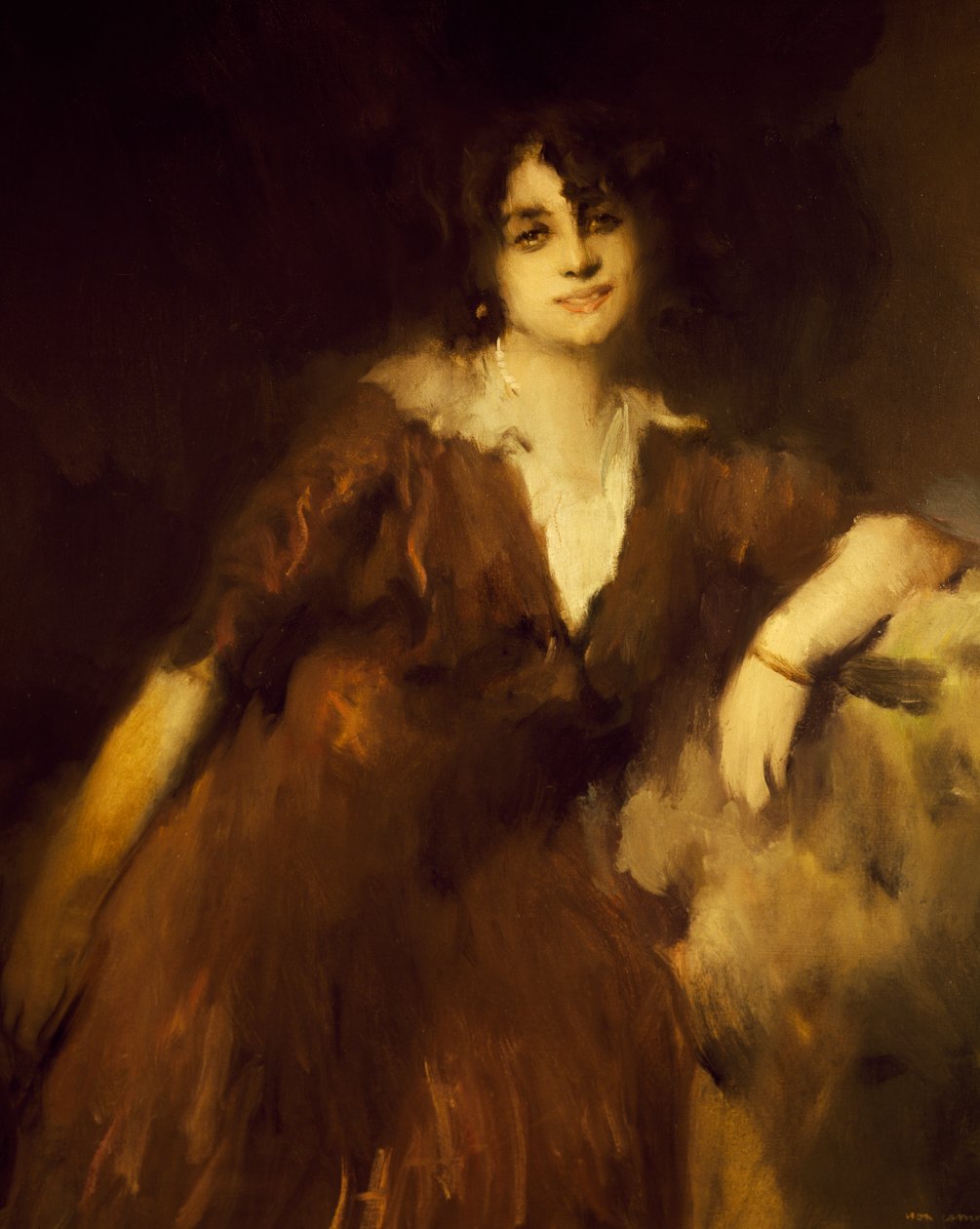 Portrett av Rosina Storchio (Venezia av Antonio Ambrogio Alciati