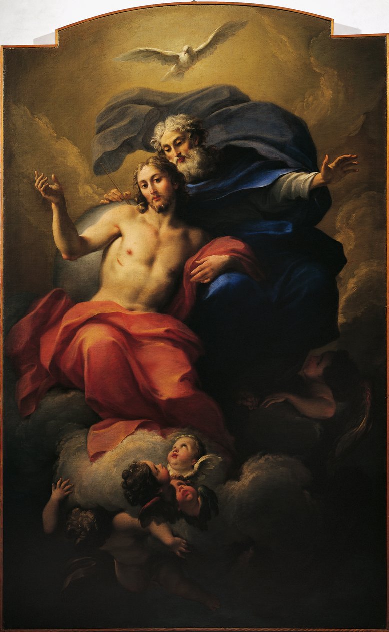Glory of St Ignatius, av Antonio Balestra (1666-1740) (olje på lerret) av Antonio Balestra