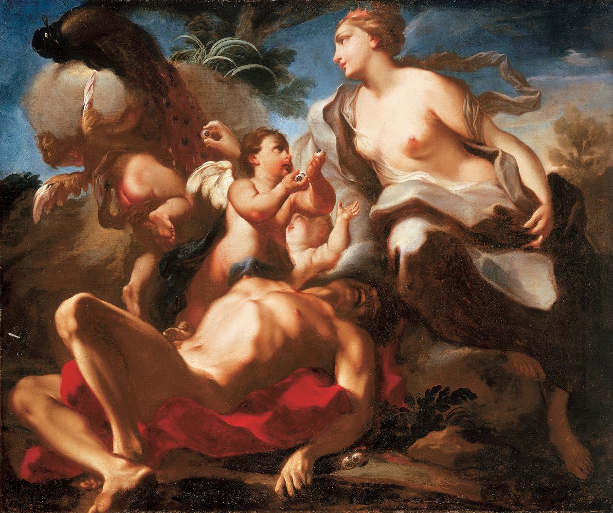 Juno og påfuglen av Antonio Balestra