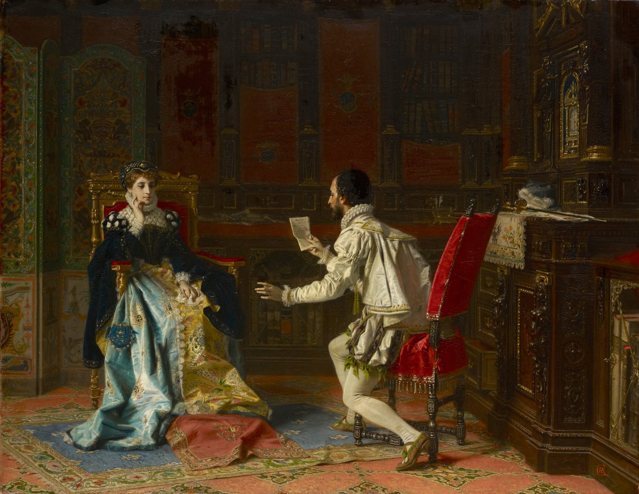 Tasso leser sin "Gerusalemme liberata" for prinsesse Eleonora d