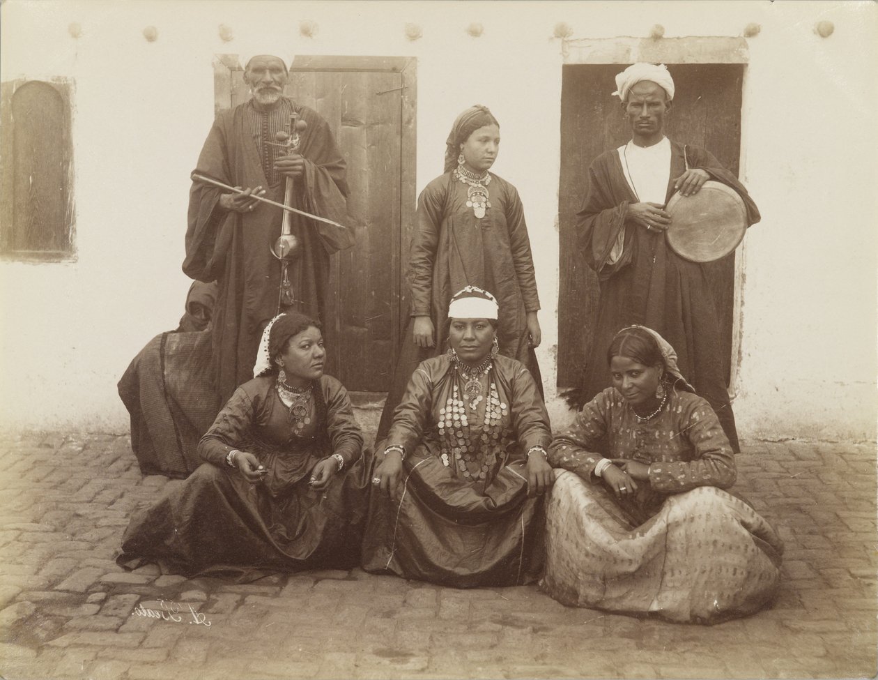 Arabiske dansere, Egypt av Antonio Beato