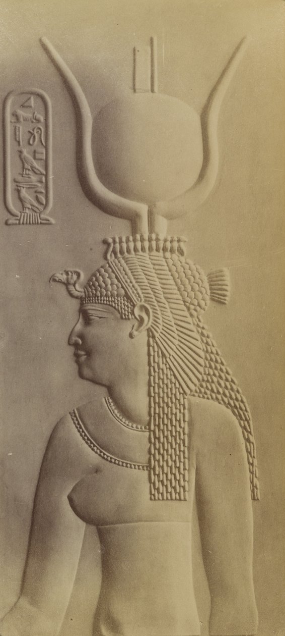 Cleopatra, tempelet i Dendera av Antonio Beato