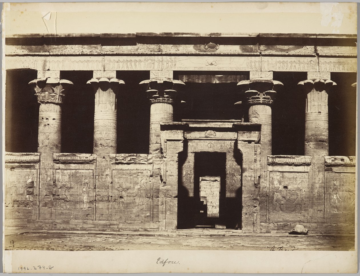 Edfu, Egypt av Antonio Beato