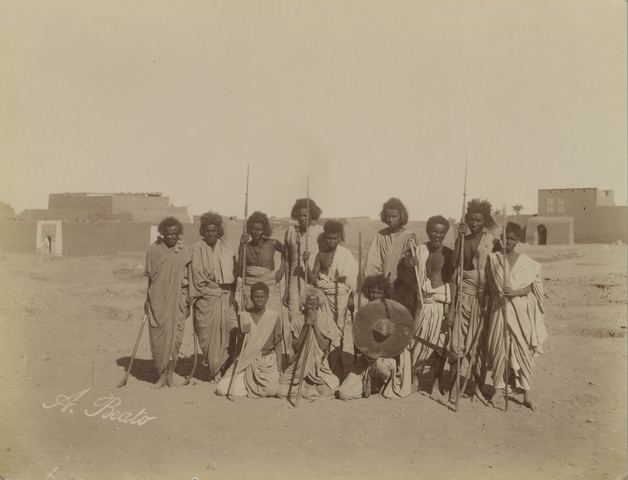 Isicharierne, Egypt av Antonio Beato
