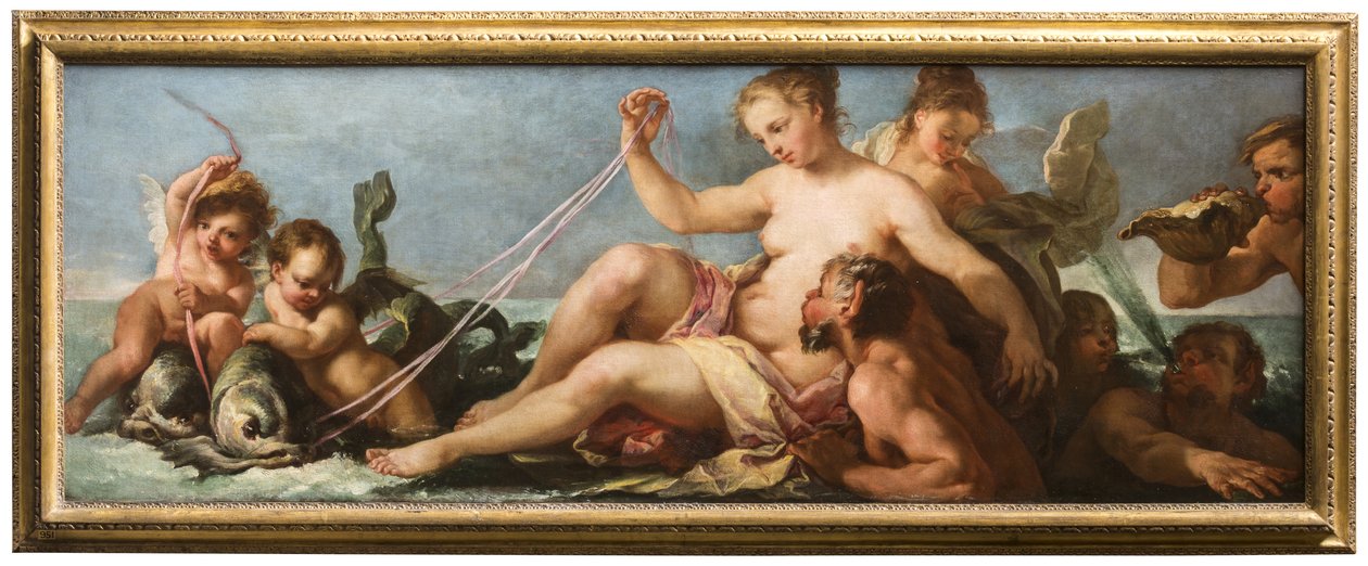 The Triumph of Amphitrite, ca. 1716-22 (olje på lerret) av Antonio Bellucci
