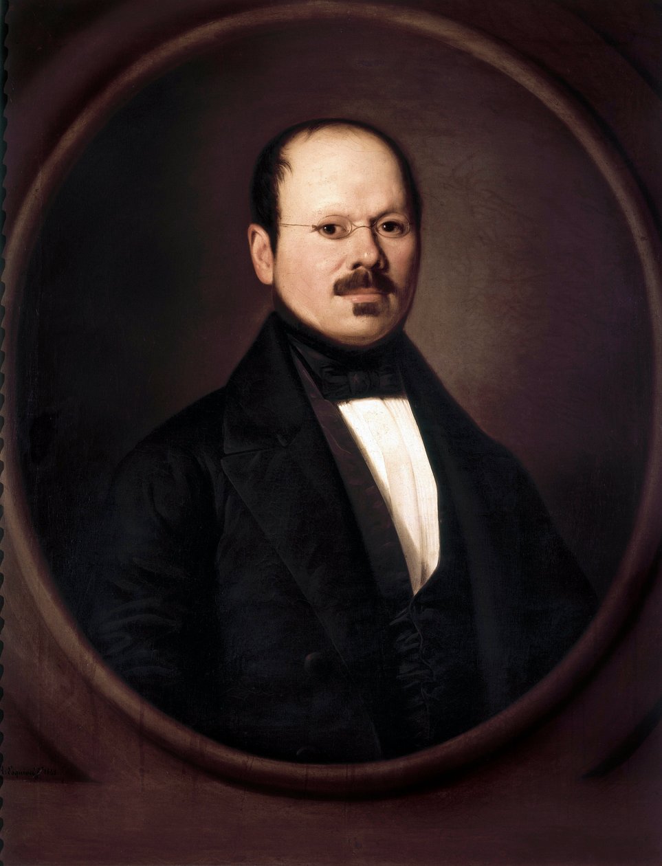 Portrett av Antonio Maria ESQUIVEL Y SUAREZ DE URBINA (1806-1857). Maleri av Antonio BENAVIDES av Antonio Benavides