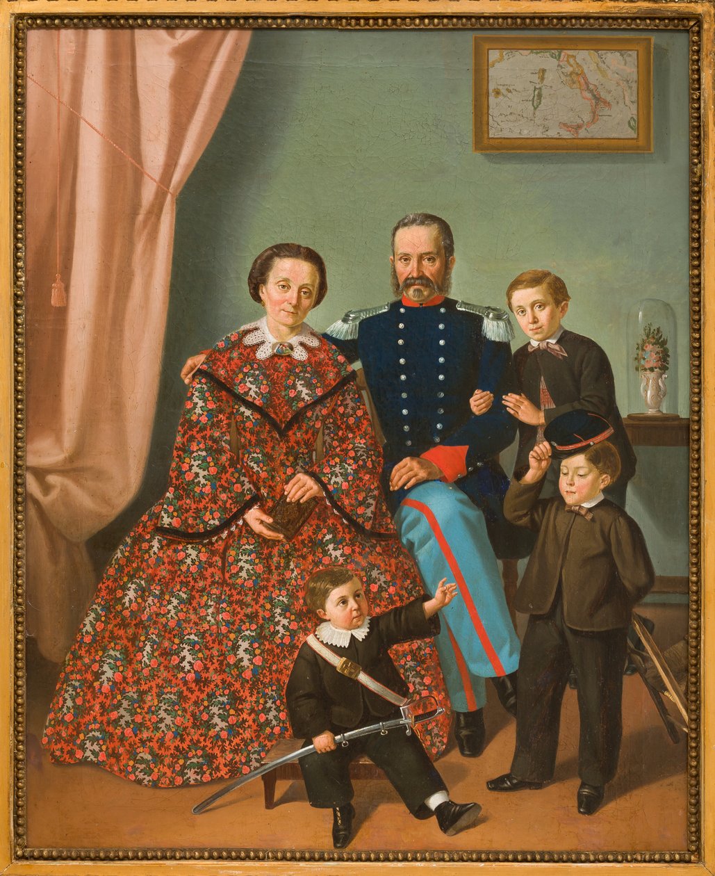 Familie (oljemaleri på lerret) av Antonio Boldini