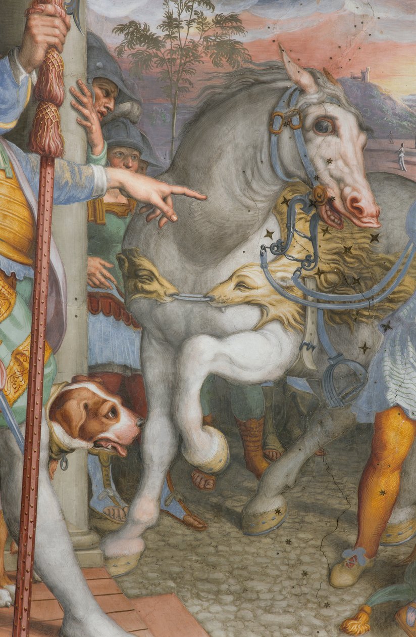 Apse, Antonio Campi, Jesu møte med høvedsmannen Cornelius 1582-84, detalj av Antonio Campi