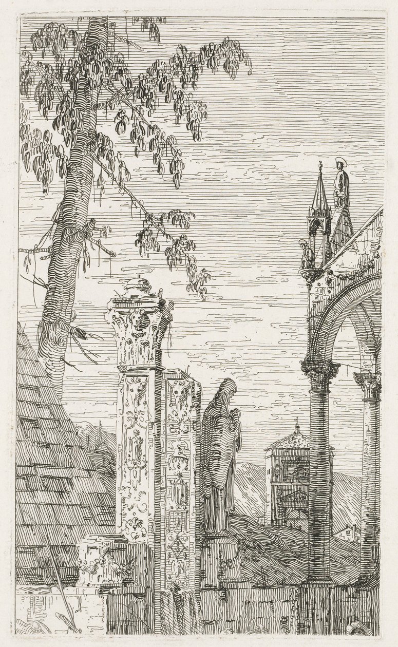 Visninger: Fragmenter av skulptur av Antonio Canaletto