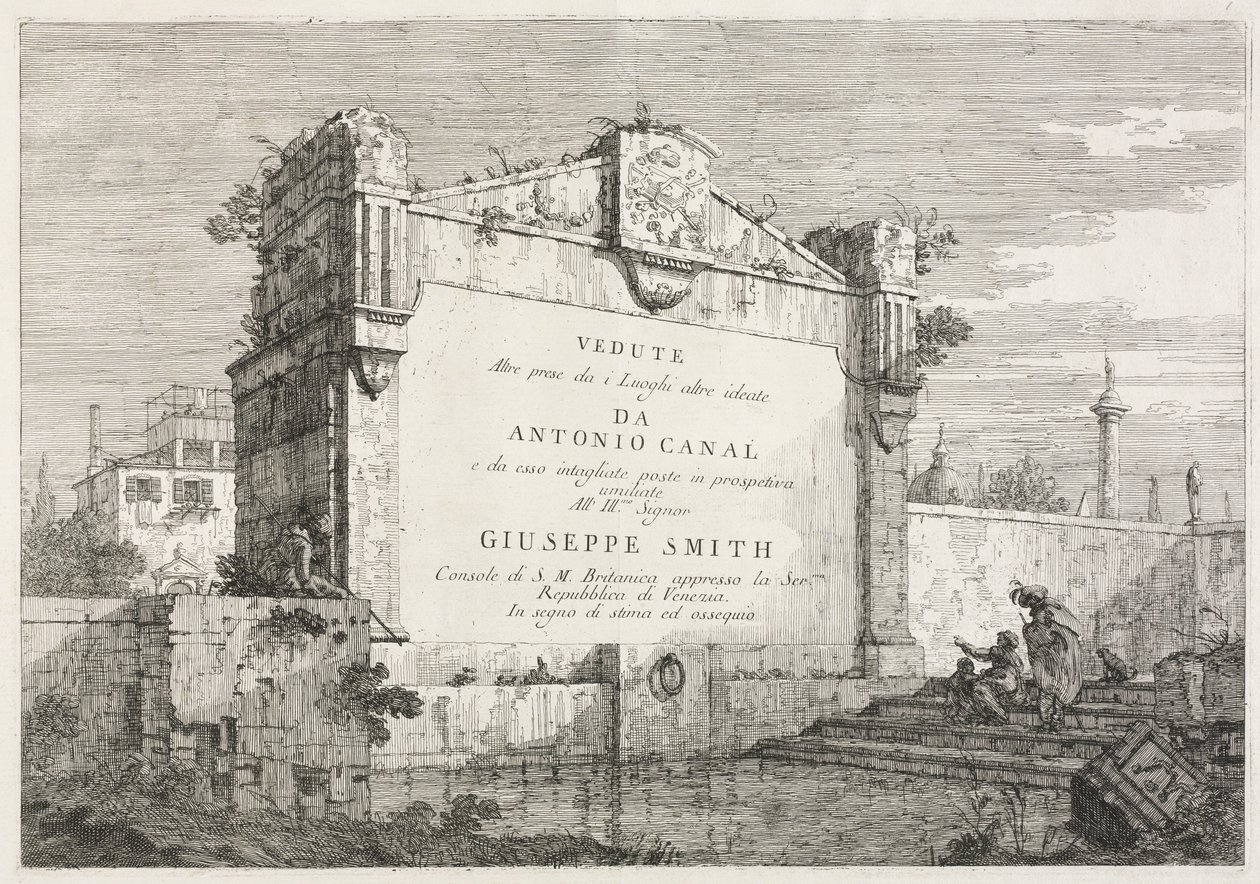 Visninger: Tittelside, 1735-1746. av Giovanni Antonio Canal