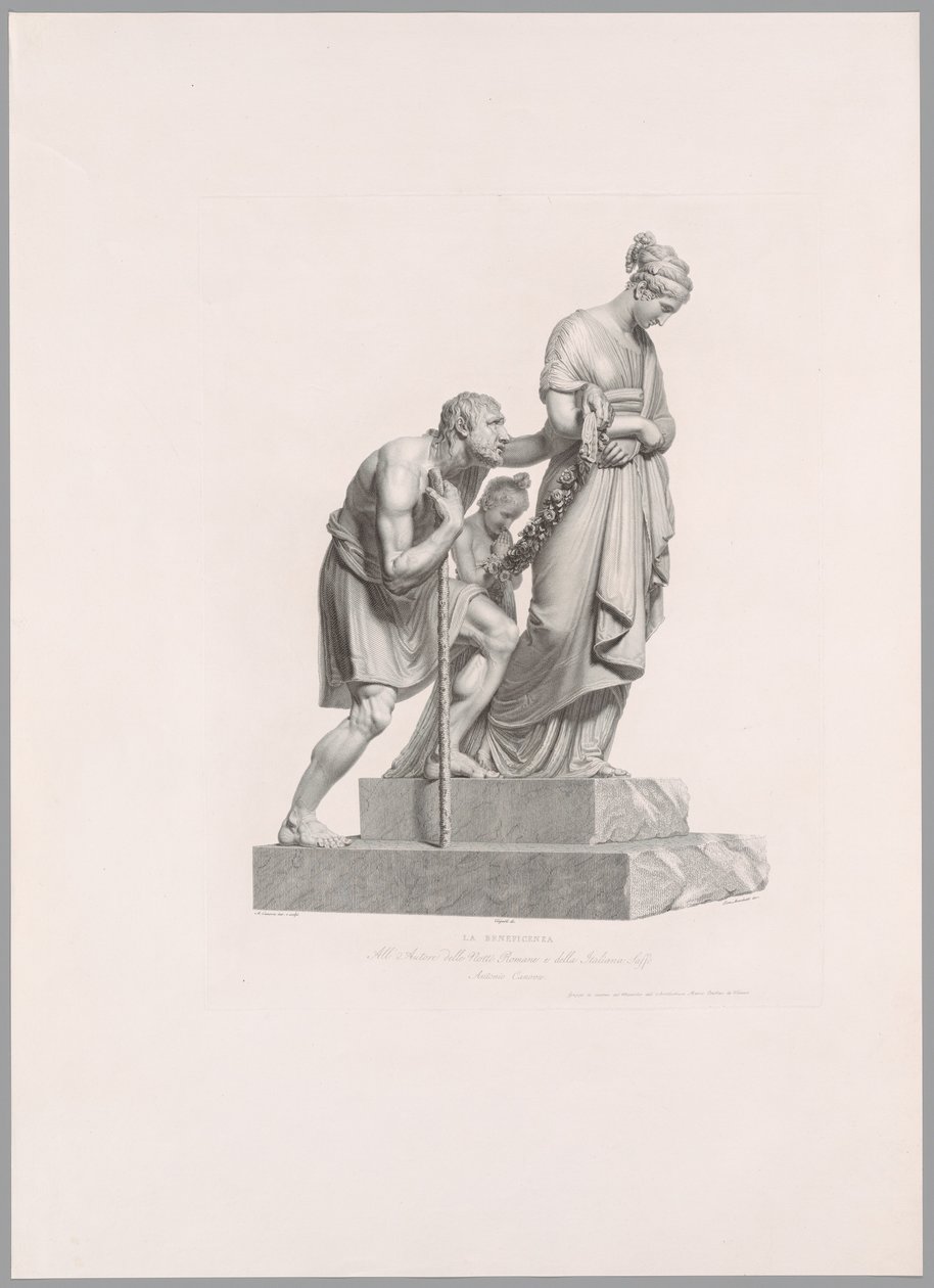Charity, fra Oeuvre de Canova av Antonio Canova