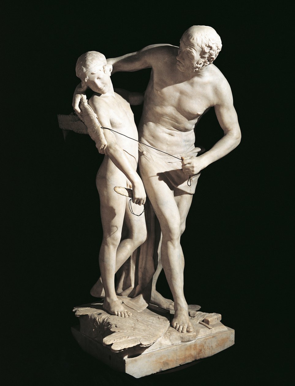 Daedalus and Icarus av Antonio Canova (1757-1822), marmorskulptur, 220 cm høyde av Antonio Canova