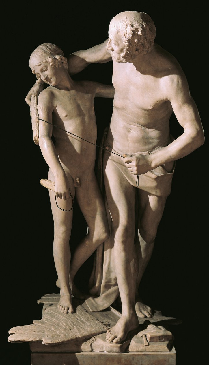 Daedalus and Icarus av Antonio Canova (1757-1822), marmorskulptur, 220 cm høyde av Antonio Canova