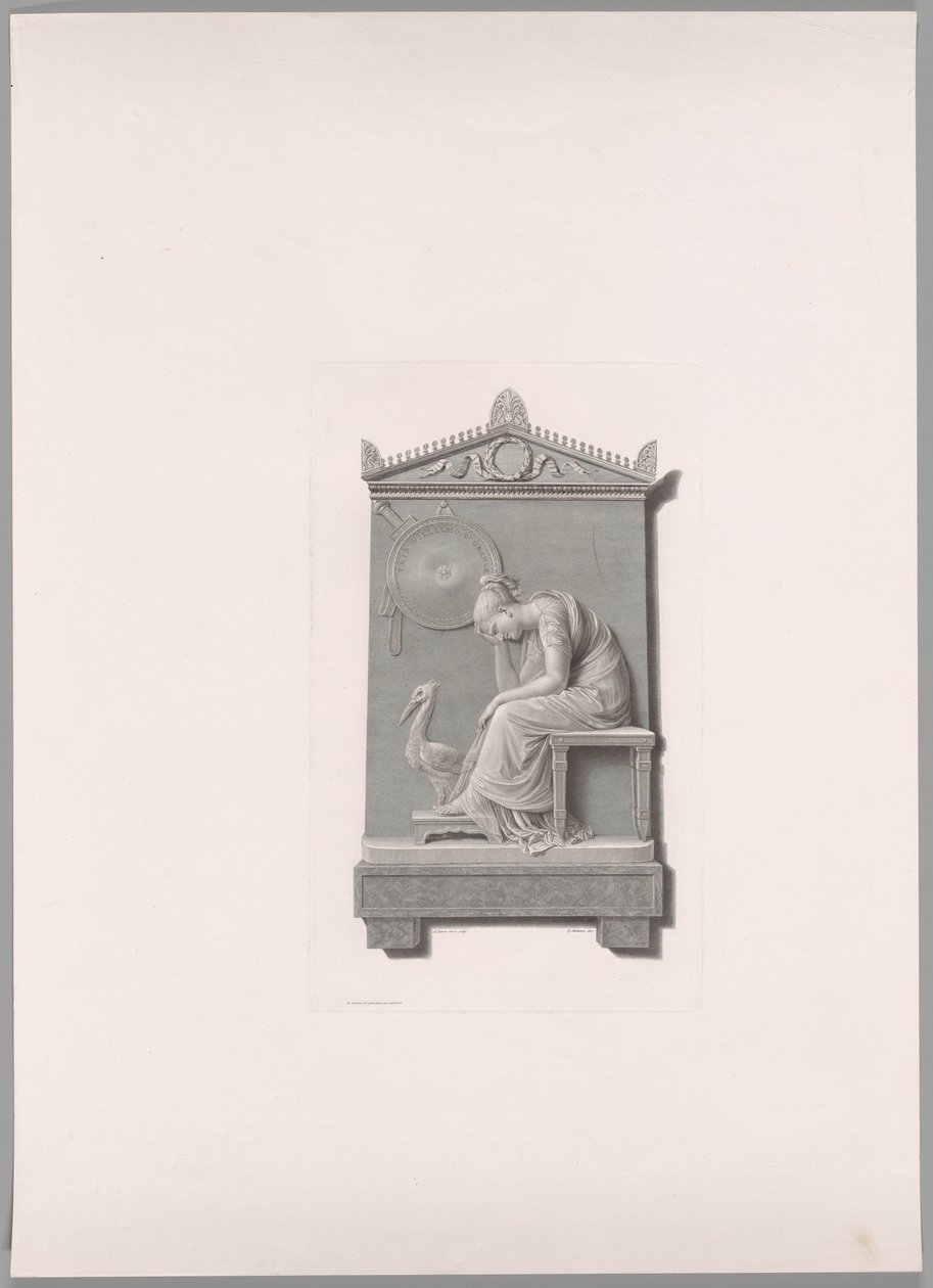 Begravelsesmonument til prins William av Orange Nassau, fra Oeuvre de Canova av Antonio Canova