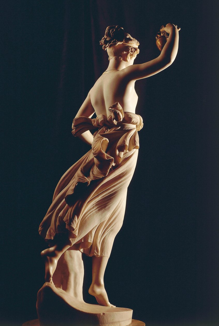 Hebe av Antonio Canova (1757-1822), marmorstatue av Antonio Canova