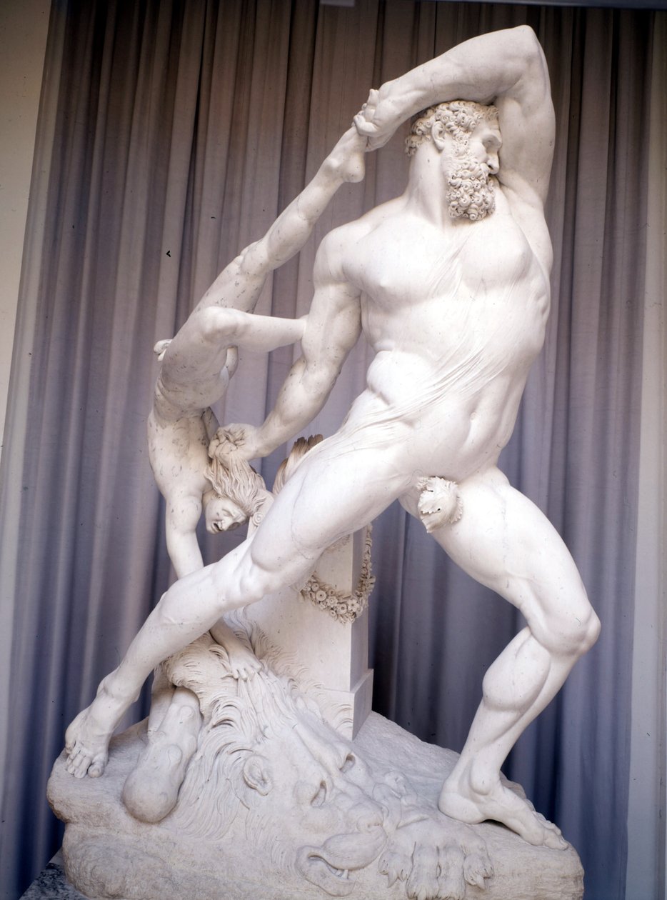 Hercules and Lycas av Antonio Canova (1757 - 1822). av Antonio Canova
