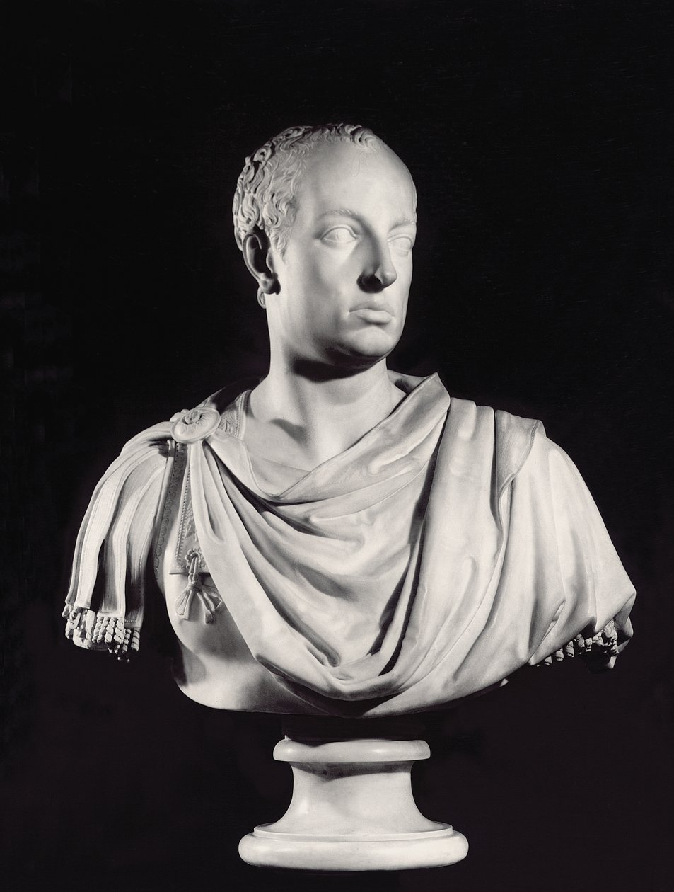 Portrett av den hellige romerske keiser Frans I (1708-65) (marmor) (se også 82132) av Antonio Canova