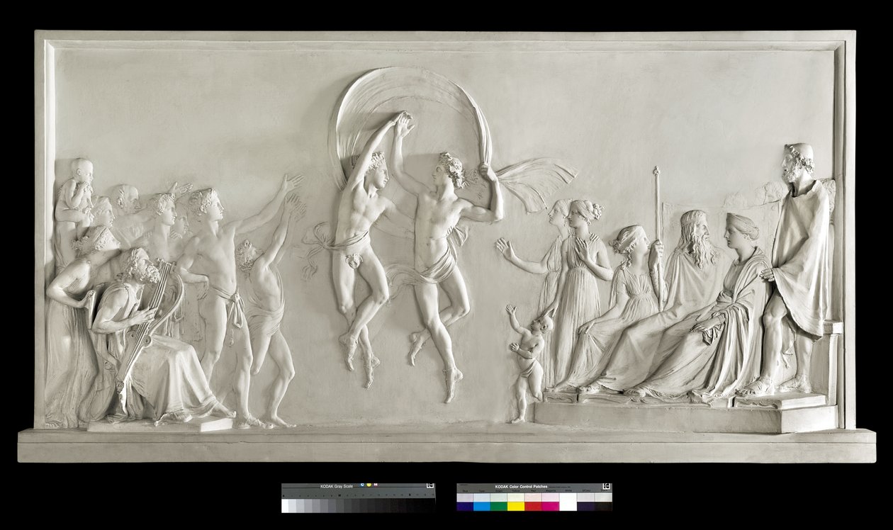 Sons of Alcynous danser, 1790-92 (gips) av Antonio Canova