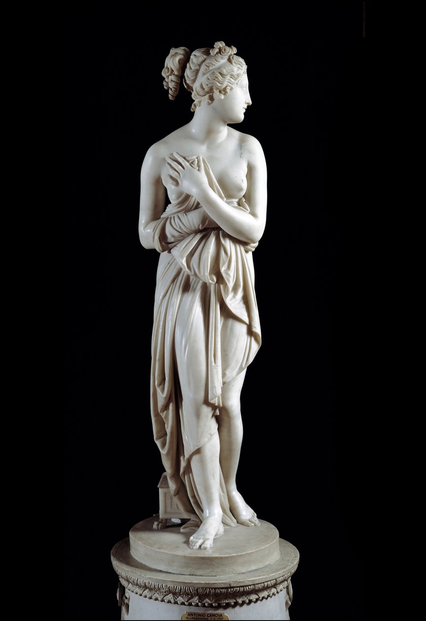 Venere Italica (Venus) - Marmorstatue (h. 172 cm), av Antonio Canova (1757 - 1822) av Antonio Canova