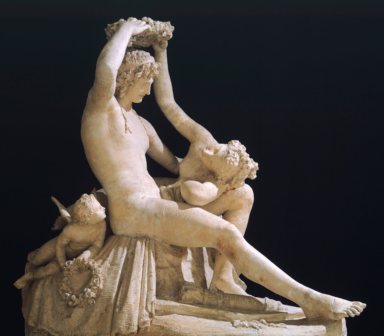 Venus crowning Love av Antonio Canova (1757-1822), gipsmodell av Antonio Canova