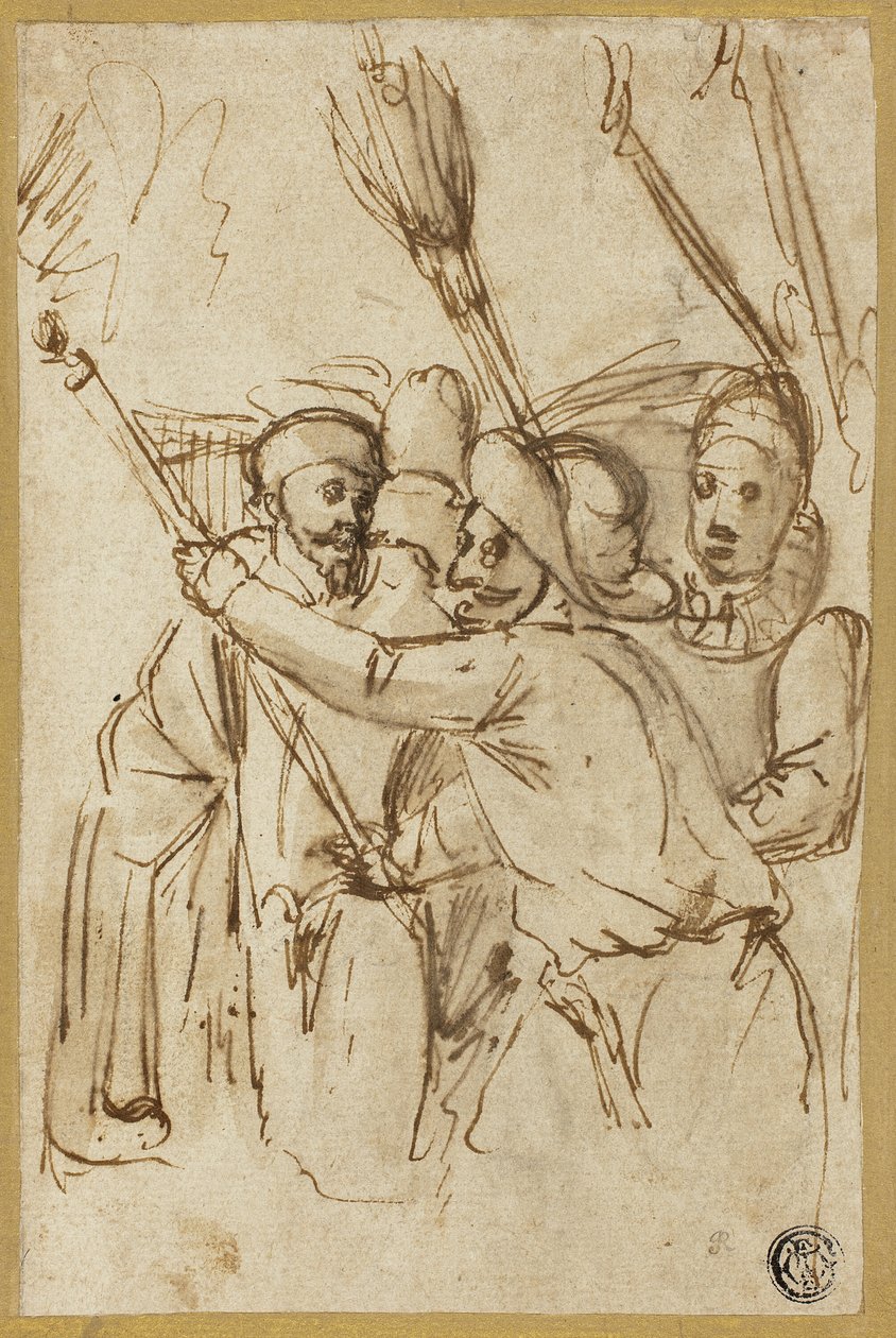 Karnevalsfigurer av Antonio Carracci