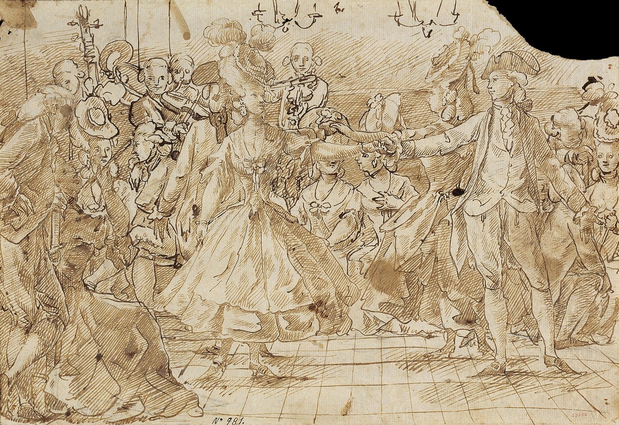 Menuett, ca. 1780 av Antonio Casanovas Torrents