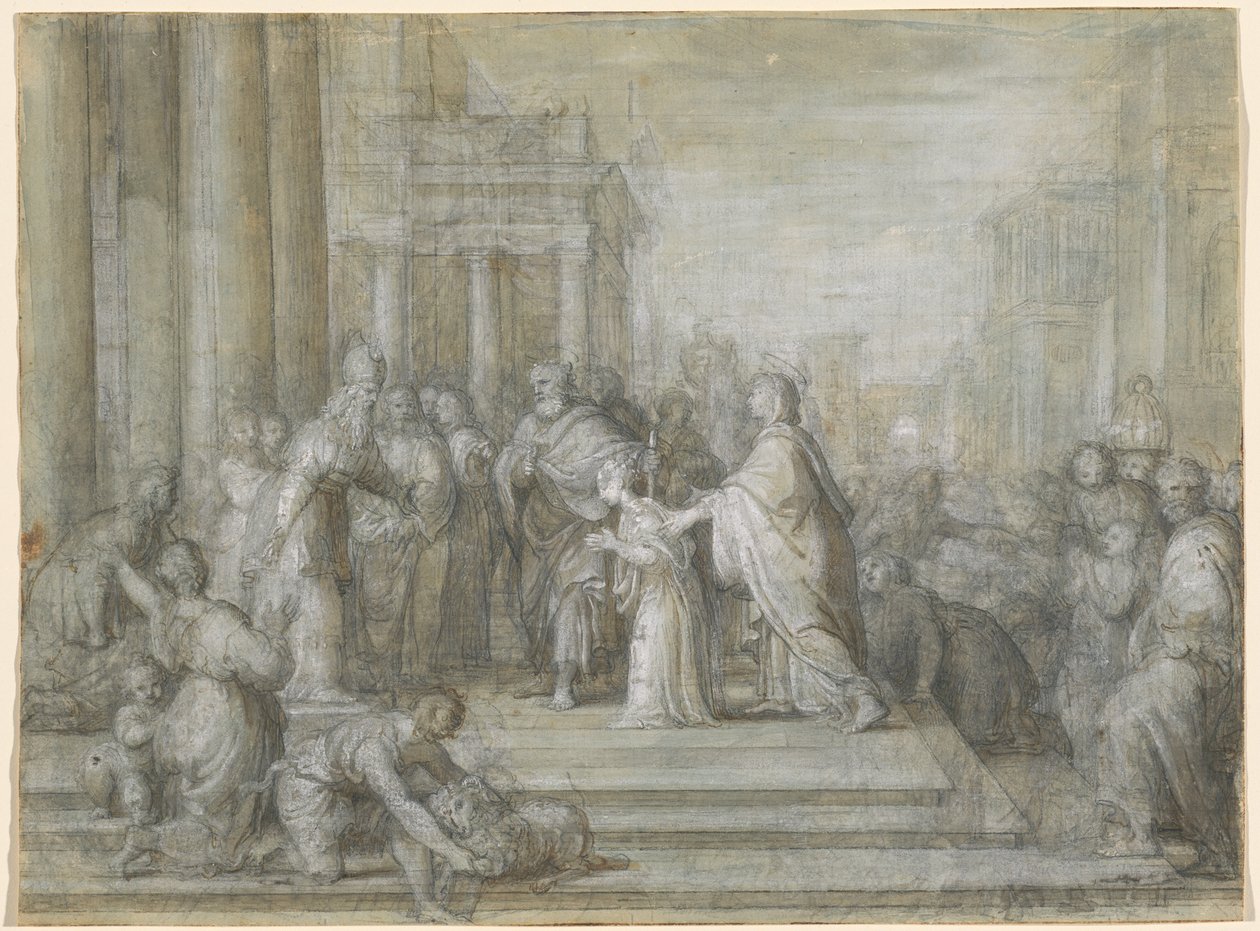Presentasjonen av jomfruen i tempelet av Antonio Cavallucci