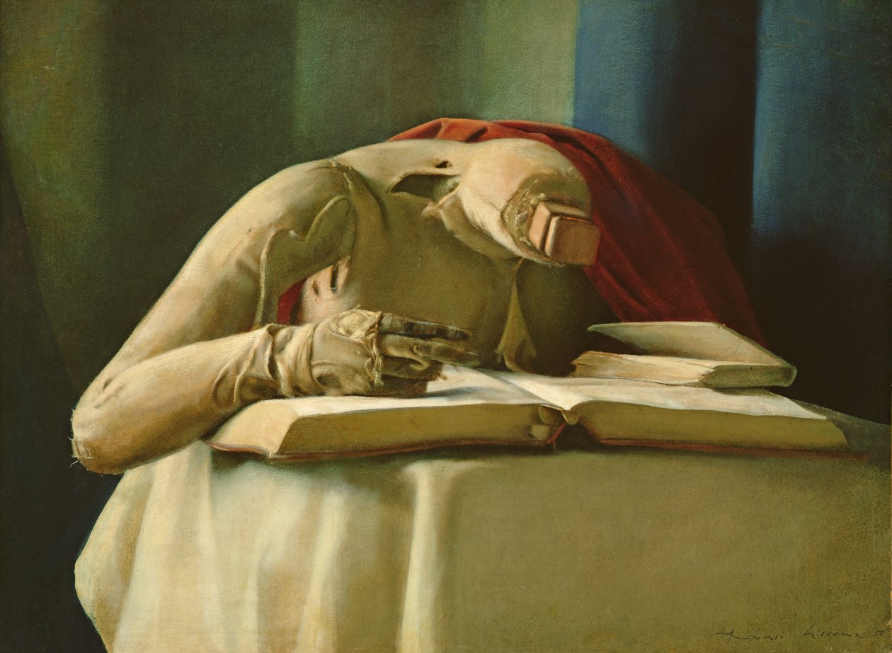 Mannequin, Annigonis Studio, 1958 (oljetempera på lerret) av Antonio Ciccone