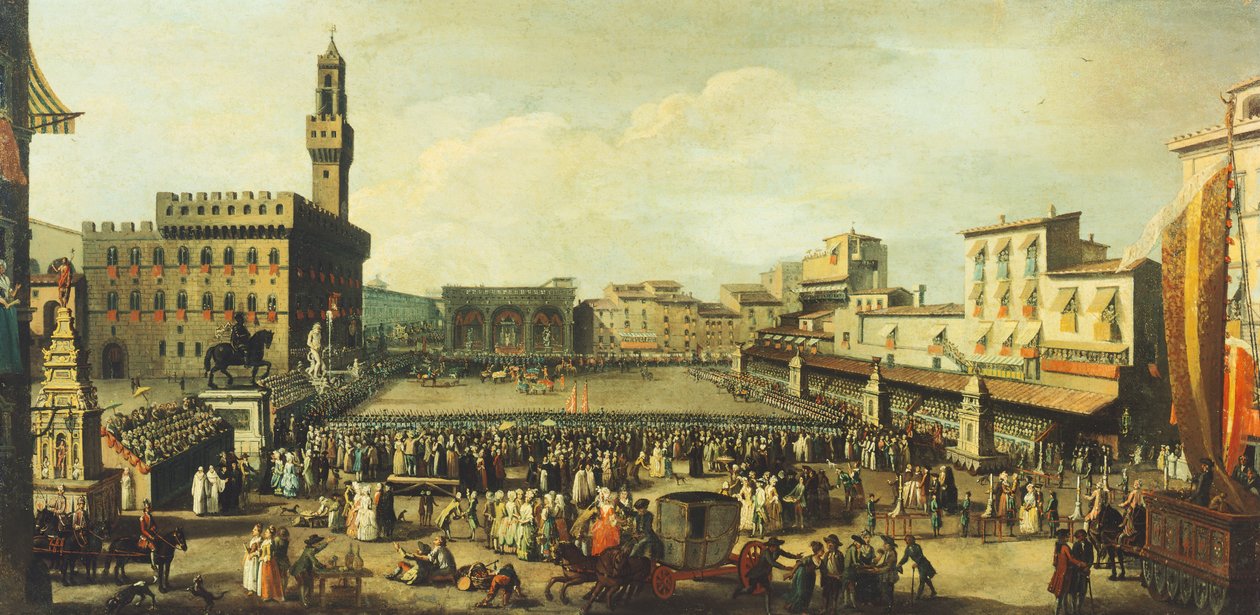 Festival på Piazza della Signoria av Antonio Cioci av Antonio Cioci or Ciocchi