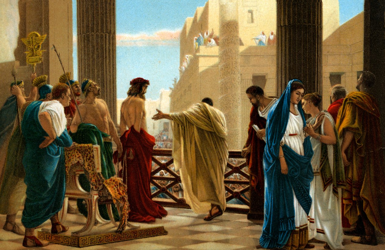 Ecce Homo, etter maleri av Antonio Ciseri -Bible av Antonio Ciseri