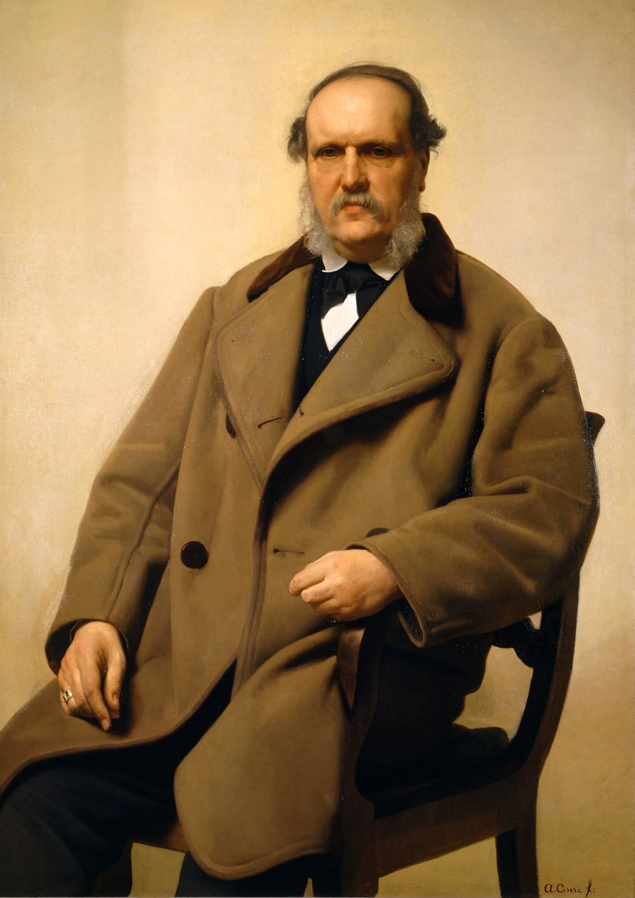 Portrett av Antonio Tommasi av Antonio Ciseri (1821-1891), olje på lerret av Antonio Ciseri